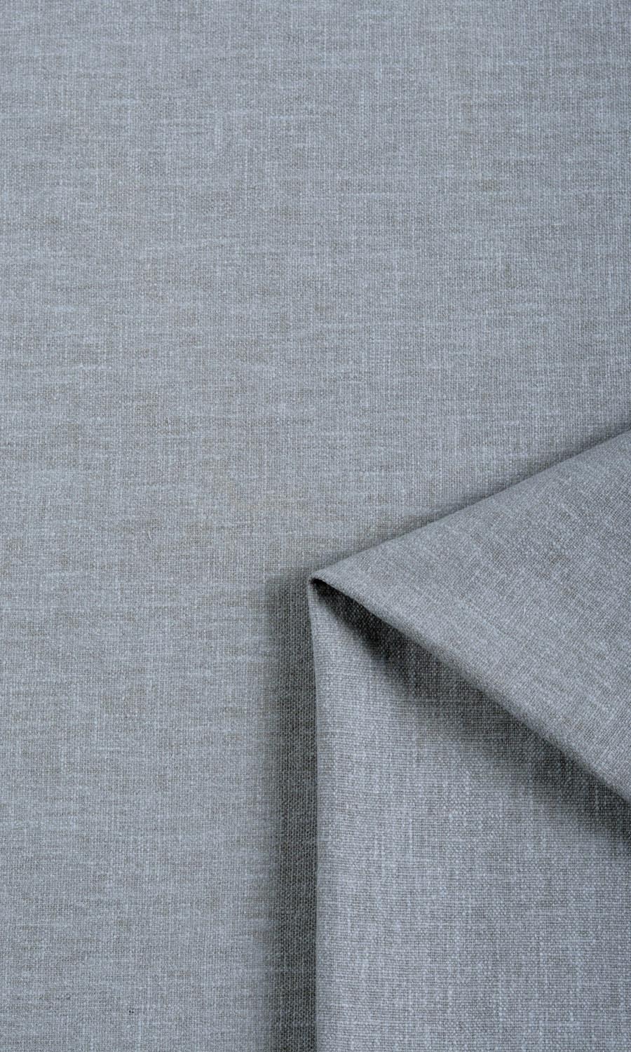 Linen Texture Home Textile Fabric Material By the Yard (Steel Grey)
