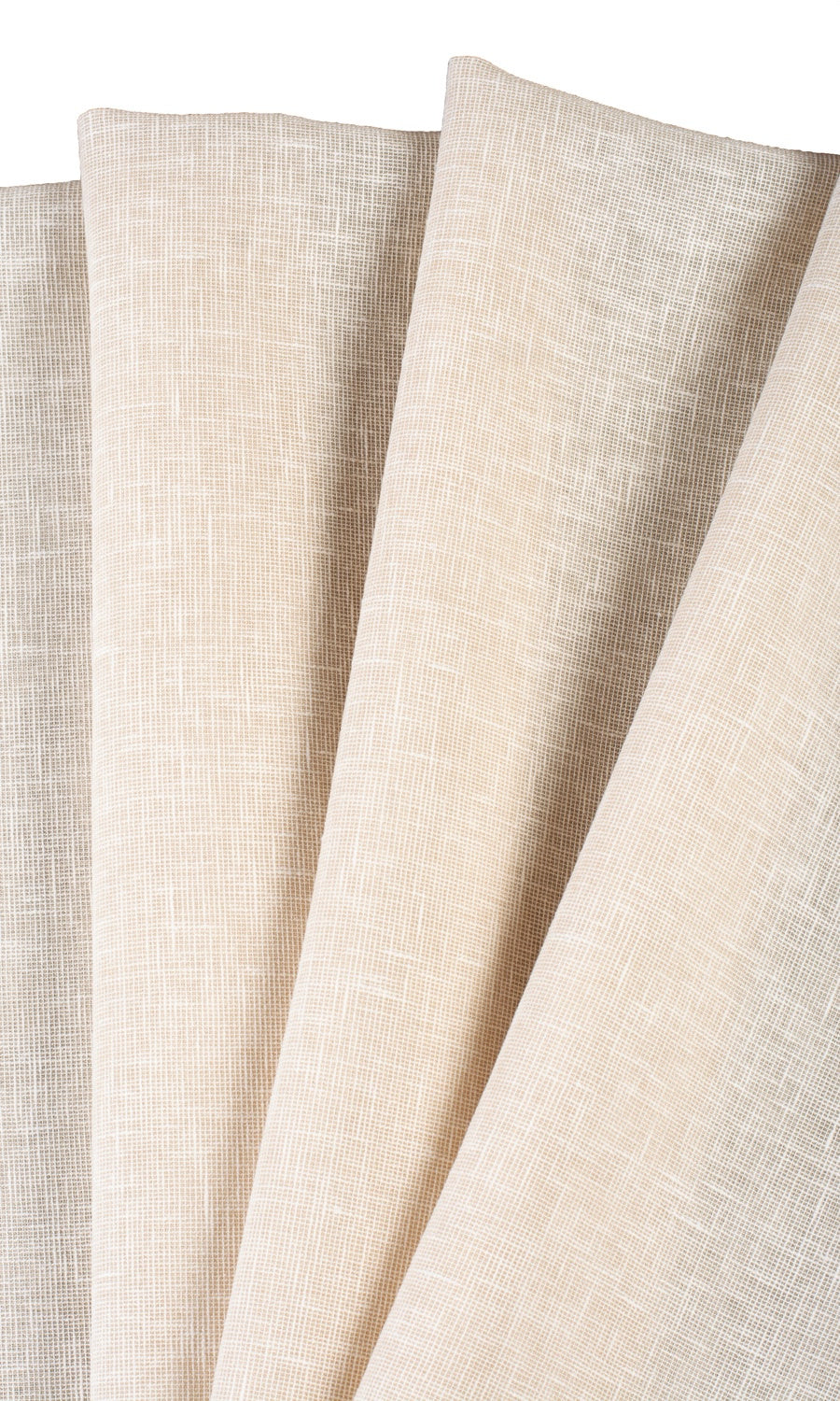 Plain Sheer Fabric Sample for Roman Blinds & Shades (Beige)