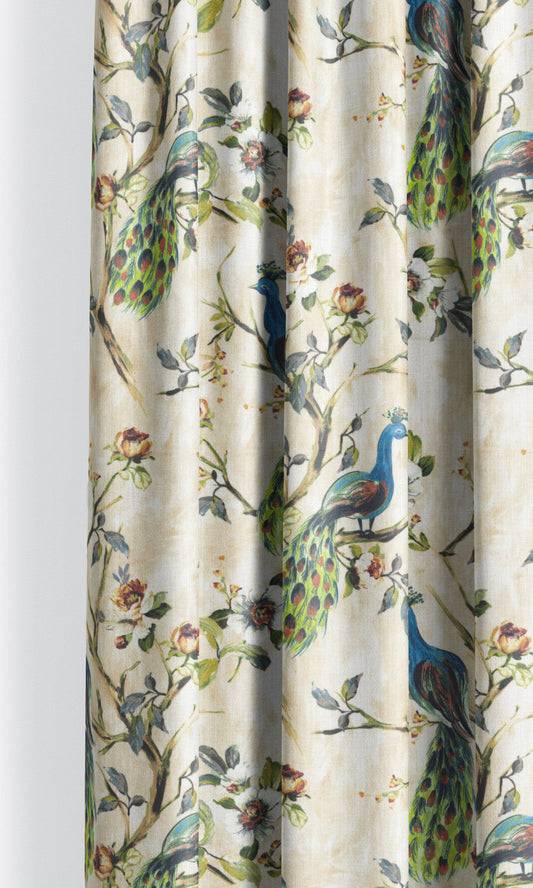 French Country Print Shades (Blue/ Green) for Living, Bedroom, Kitchen, Bathroom