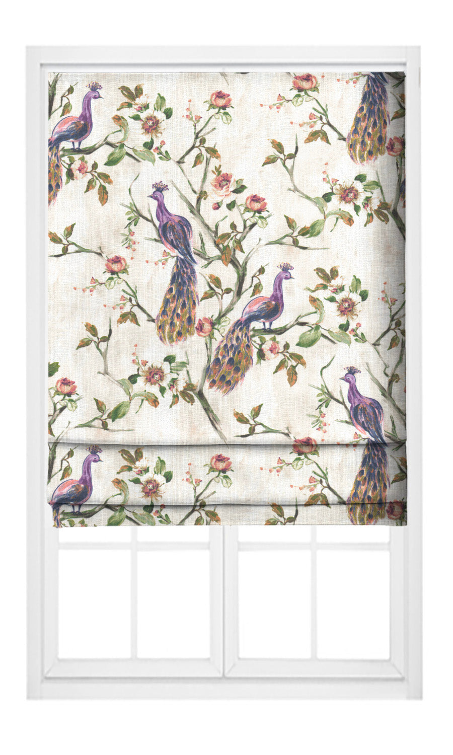 French Country Print Home Textile Fabric Material By the Yard (Orange/ Green/ Purple)