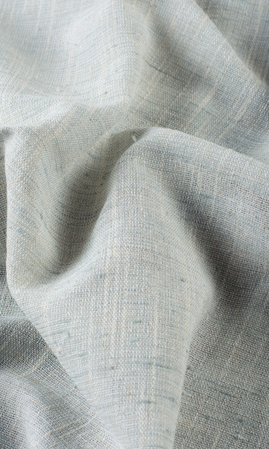 Semi-Sheer Linen Texture Free Fabric Material Sample (Aqua Blue)