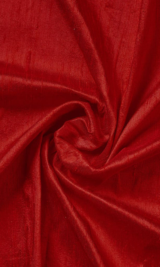 Pure Silk Fabric Blinds (Red)