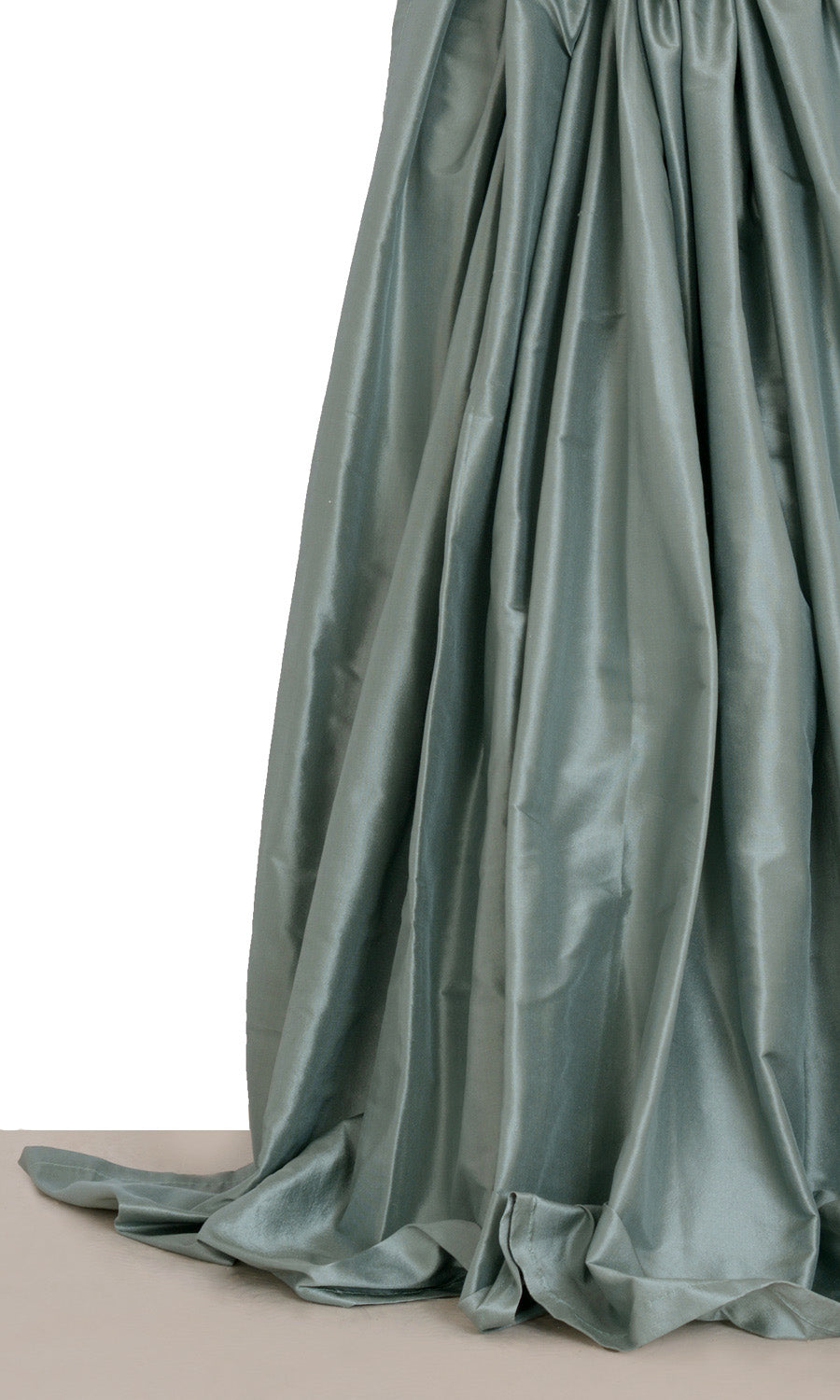 Shantung Silk Window Treatments Fabric By the Yard (Steel Blue/ Grey)