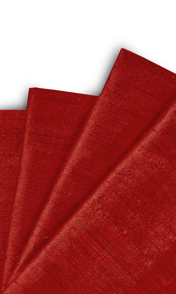 Pure Silk Window Treatments Fabric By the Yard (Red)