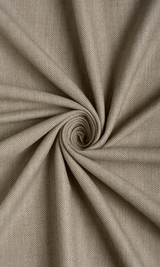 Herringbone Textured Home Décor Fabric By the Yard (Mocha Brown)