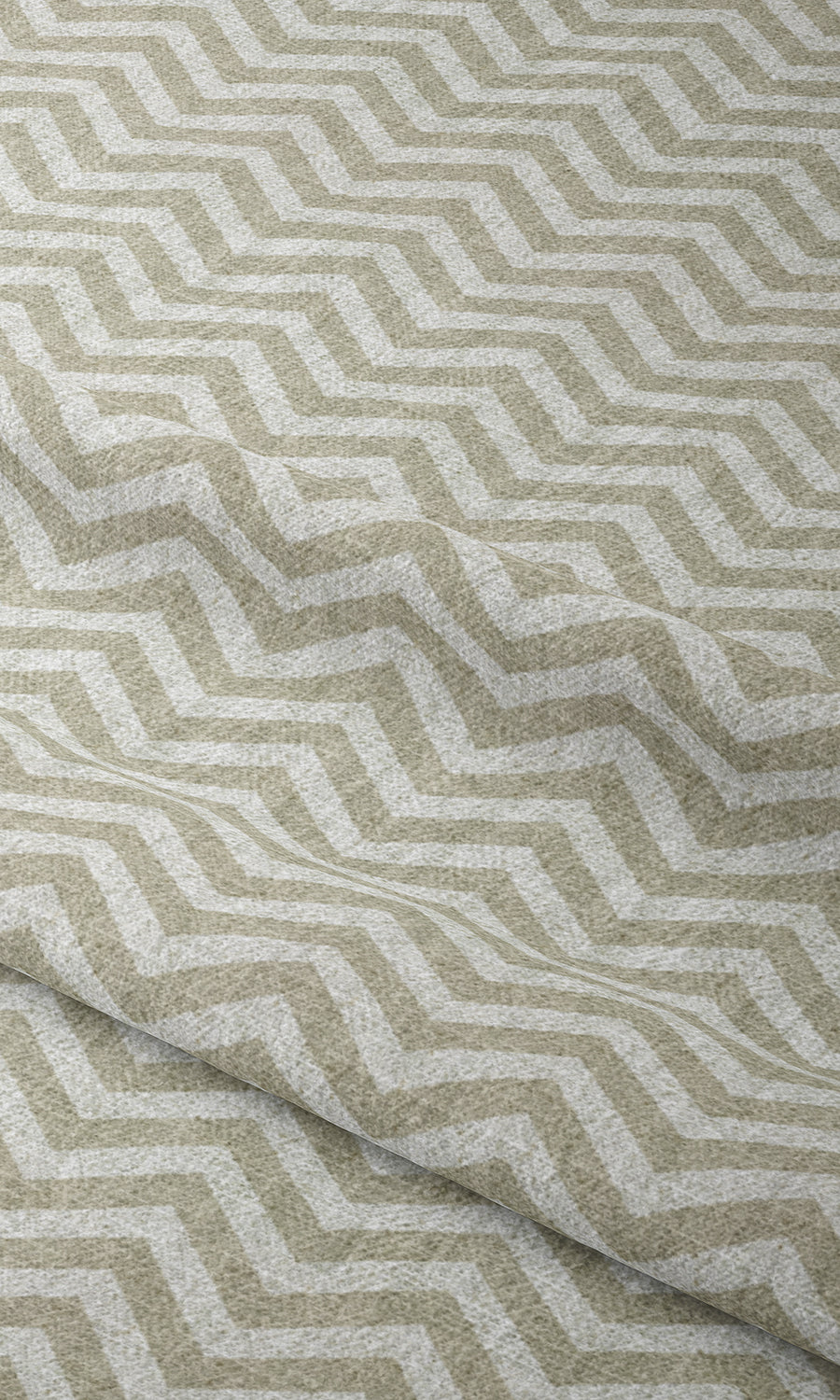 Chevron Print Window Treatments Fabric Sample (Beige/ White)