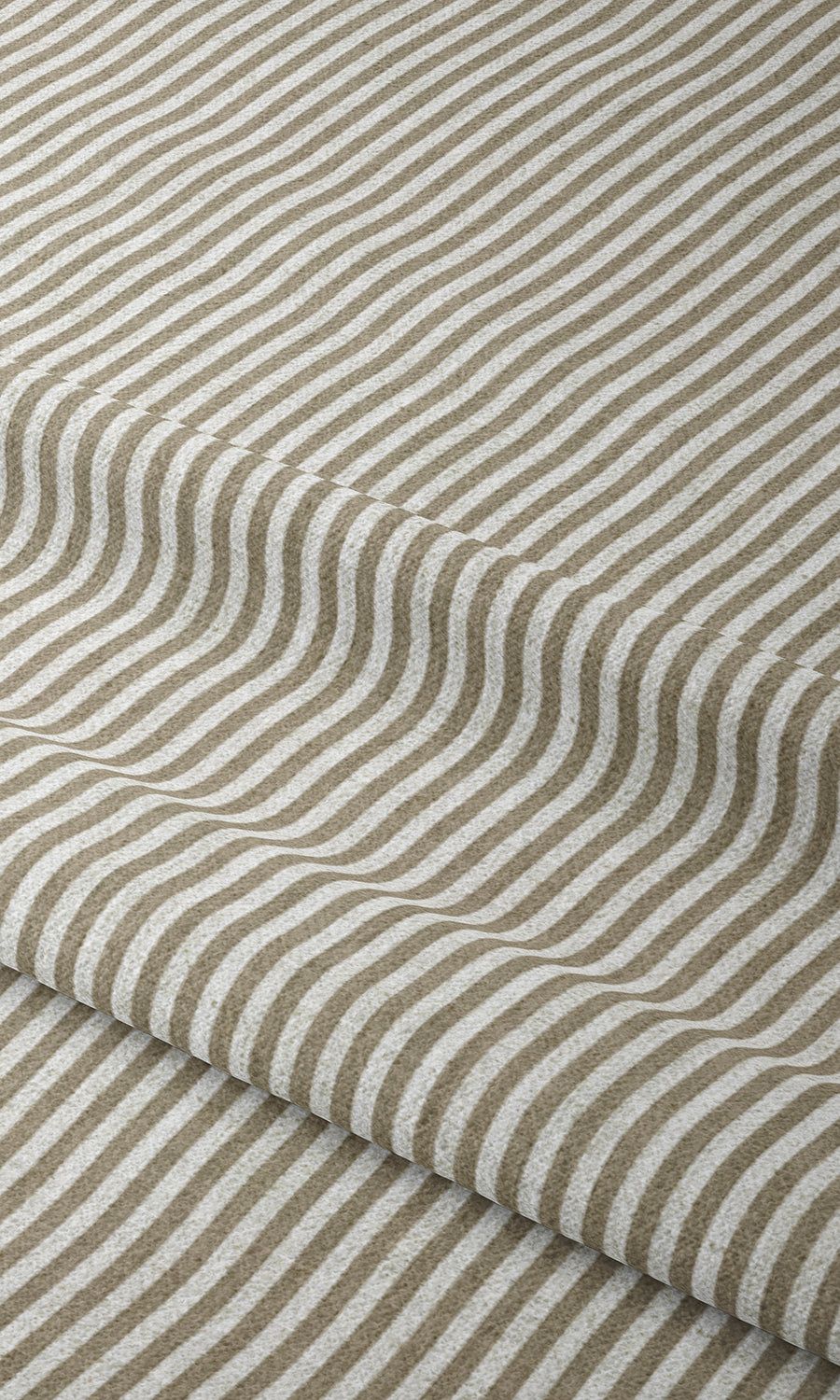 Striped Print Window Treatments Fabric By the Yard (Brown/ Beige)