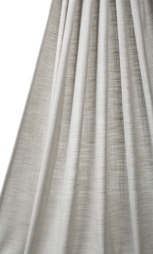 Textured Linen Blend Home Décor Fabric By the Yard (Warm Gray-Brown)