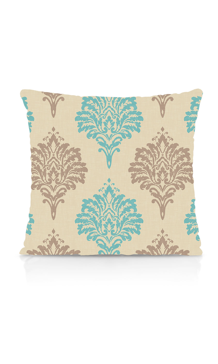 Damask Patterned Fabric Material By the Yard (Blue/ Grey/ White)