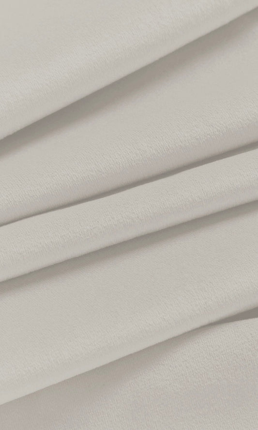 Velvet Home Décor Fabric By the Yard (Warm White)