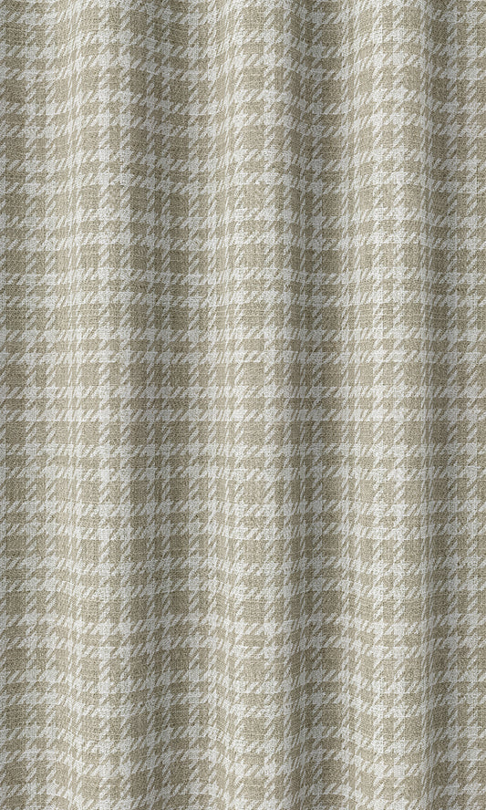 Striped Roman Blinds (Sand Beige/ White)