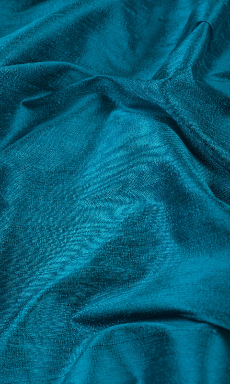 Dupioni Silk Fabric By the Yard for Curtains & Drapes (Teal Blue)