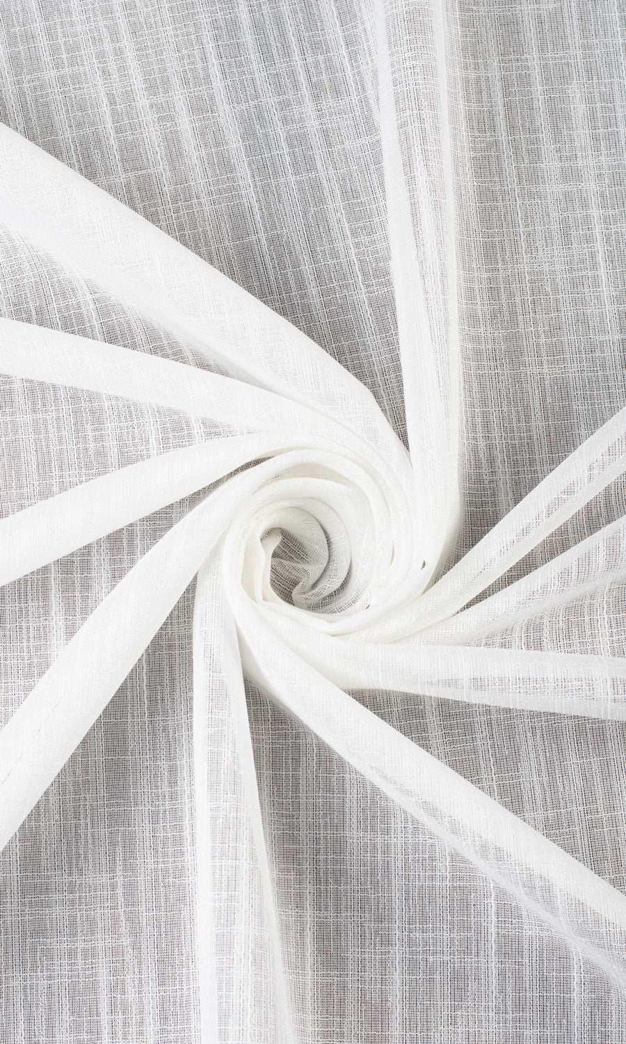 Plain Sheer Fabric Material By the Yard (White)