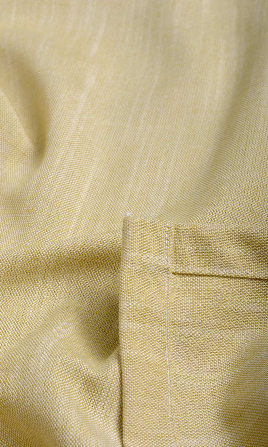 Plain Linen Texture Fabric Sample for Roman Blinds & Shades (Yellow)