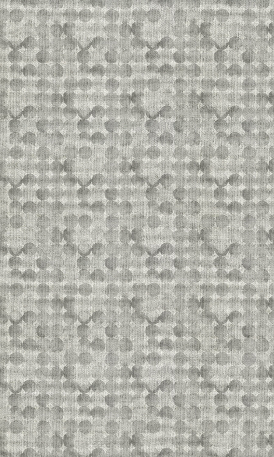 Polka Dot Fabric Material By the Metre (Pewter Grey/ White)