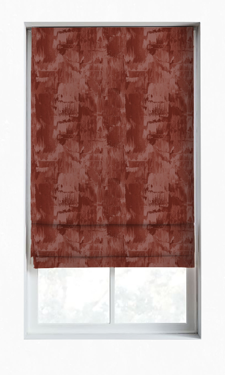 Room Darkening Striped Home Décor Fabric By the Yard (Red)