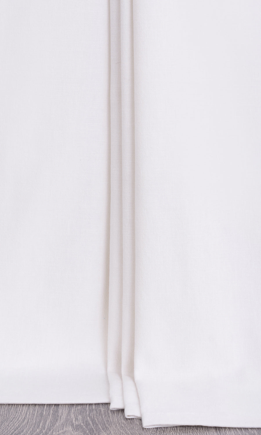 Linen Blend Window Treatments Fabric Sample (White)
