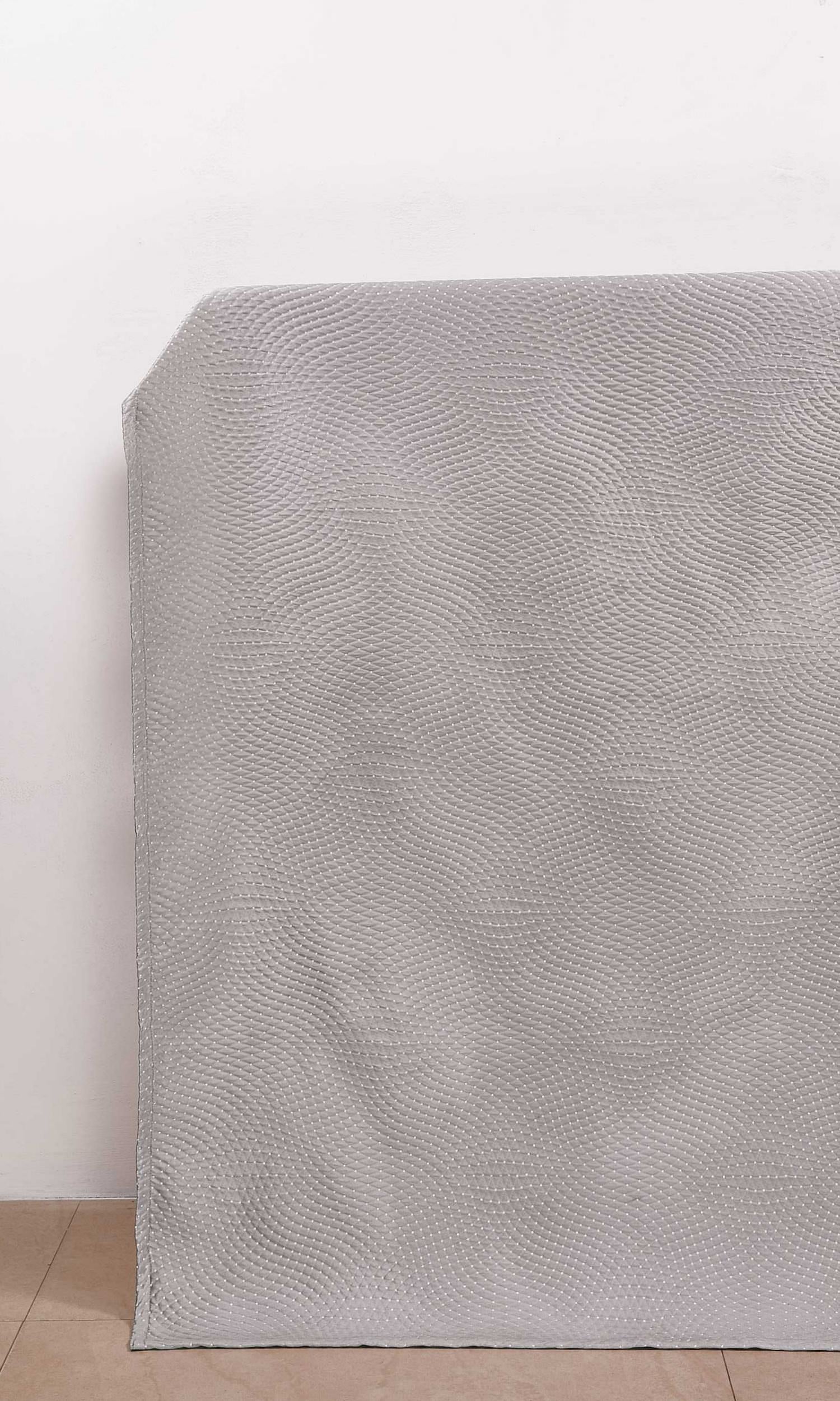 Silk-Blend Window Treatments Fabric By the Yard (Grey)
