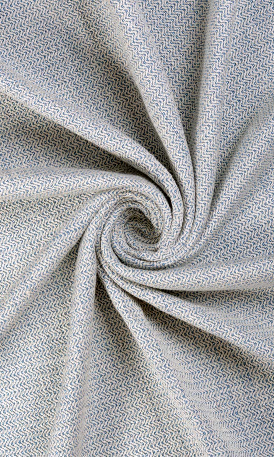 Textured  Window Treatments Fabric Sample (Blue)