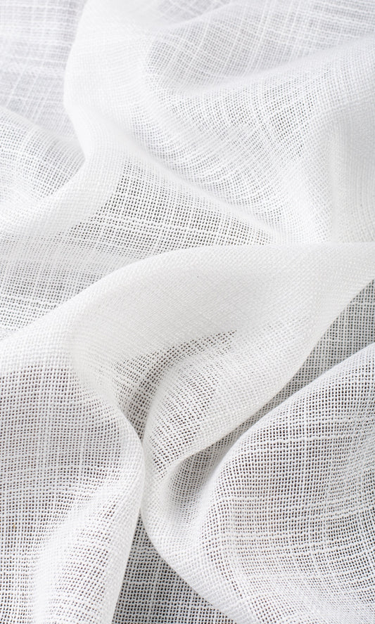 'Fiora' Textured Sheer Made-to-Measure Fabric Blinds (White)