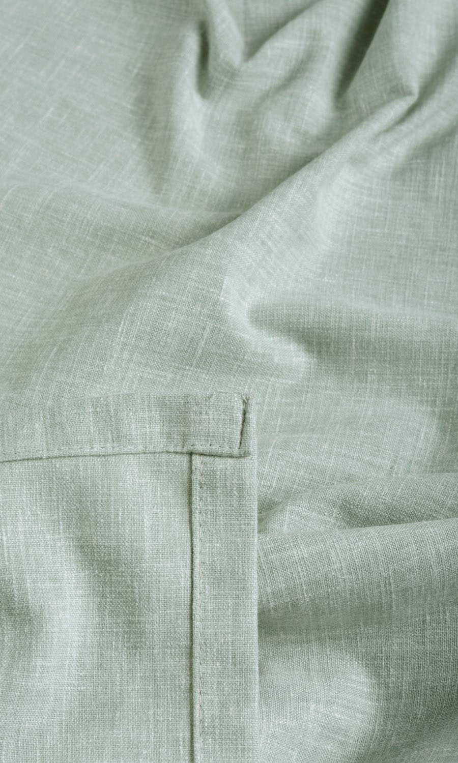 Poly-Cotton Blend Fabric By the Yard for Curtains & Drapes (Mint Blue/ Green)