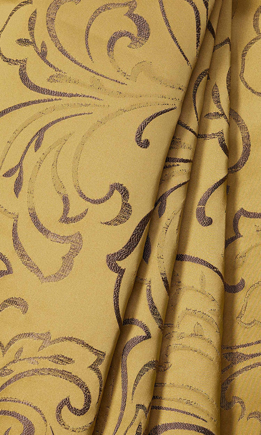 Floral Embroidered Shades (Mustard Yellow)