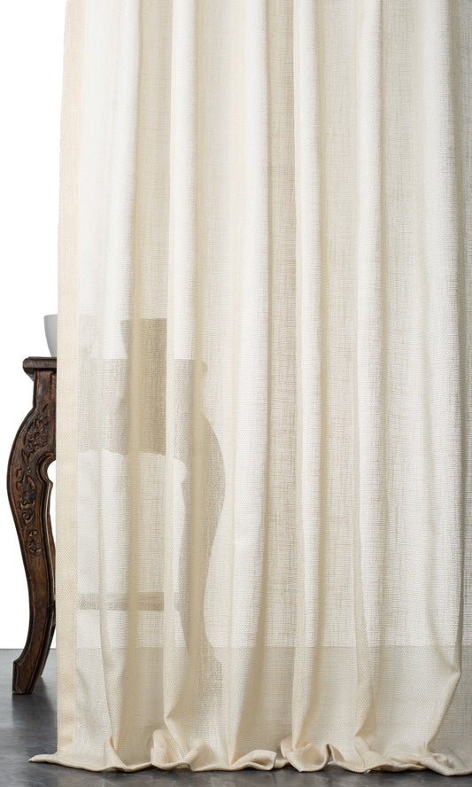 Shantung Silk Fabric Blinds (Pale Beige)