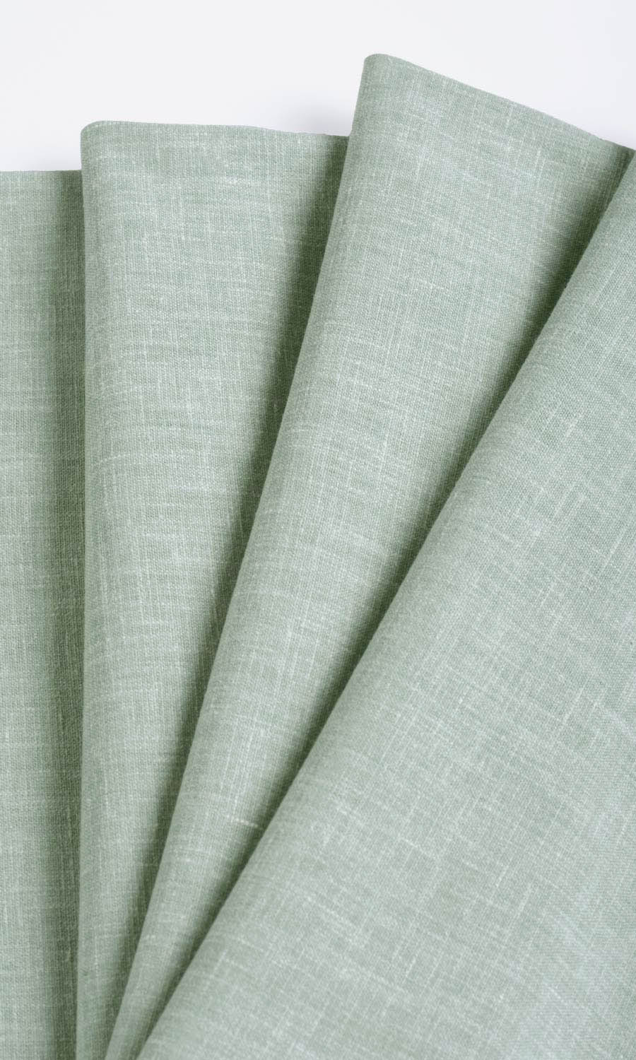 Poly-Cotton Blend Window Treatments Fabric By the Yard (Mint Blue/ Green)