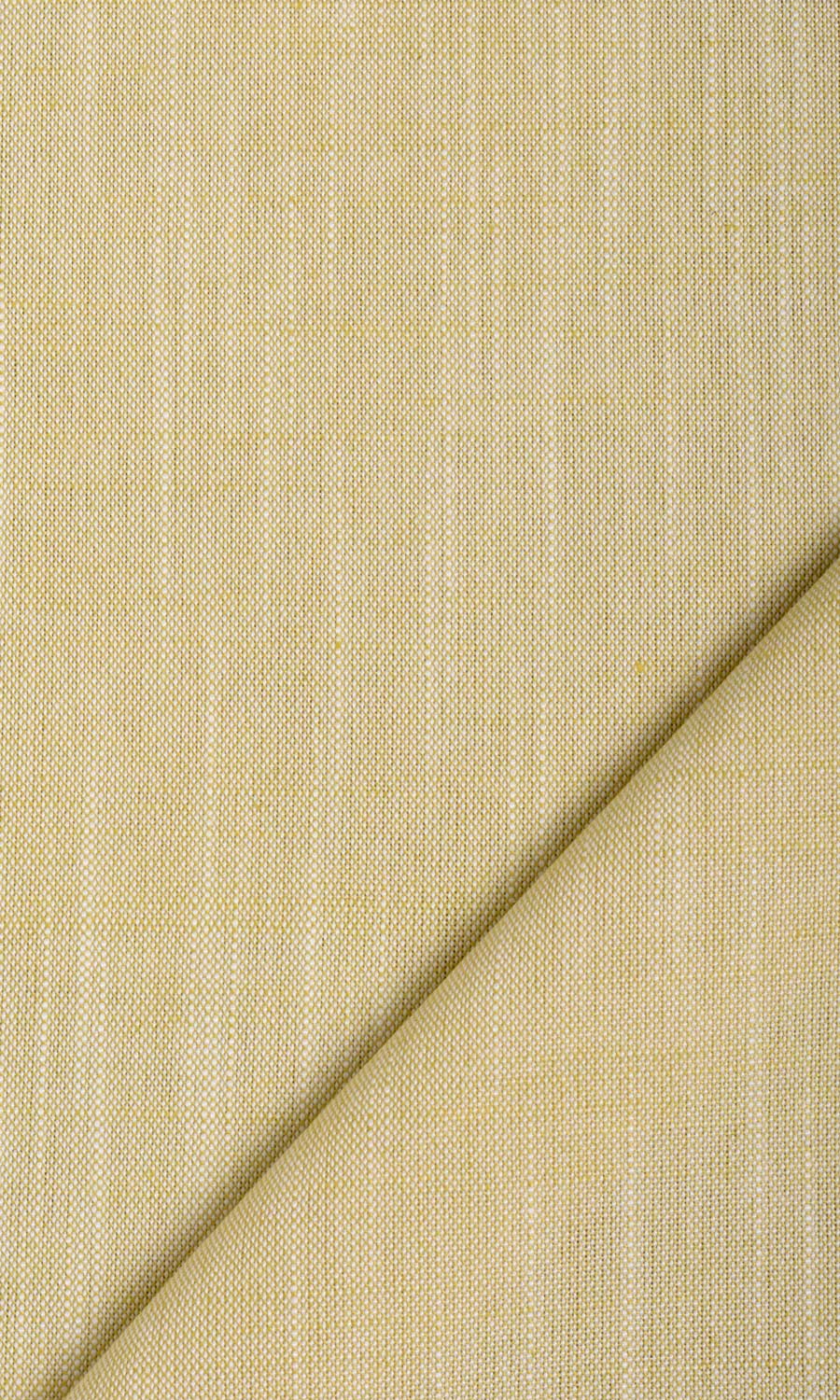 Plain Linen Texture Window Treatments Fabric By the Yard (Yellow)