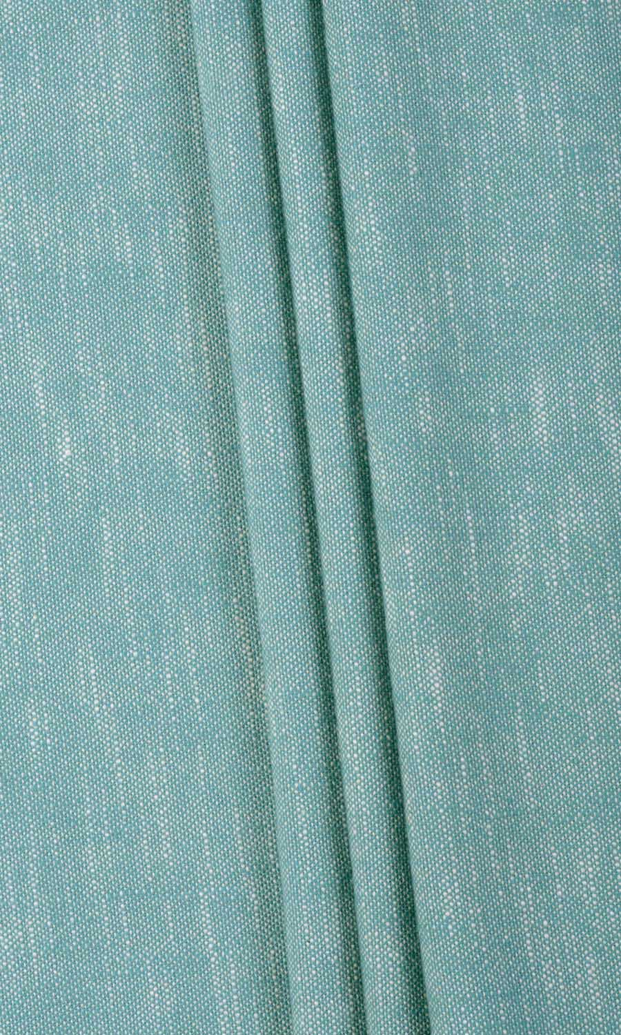Plain Cotton Window Treatments Fabric By the Yard (Aqua Blue)