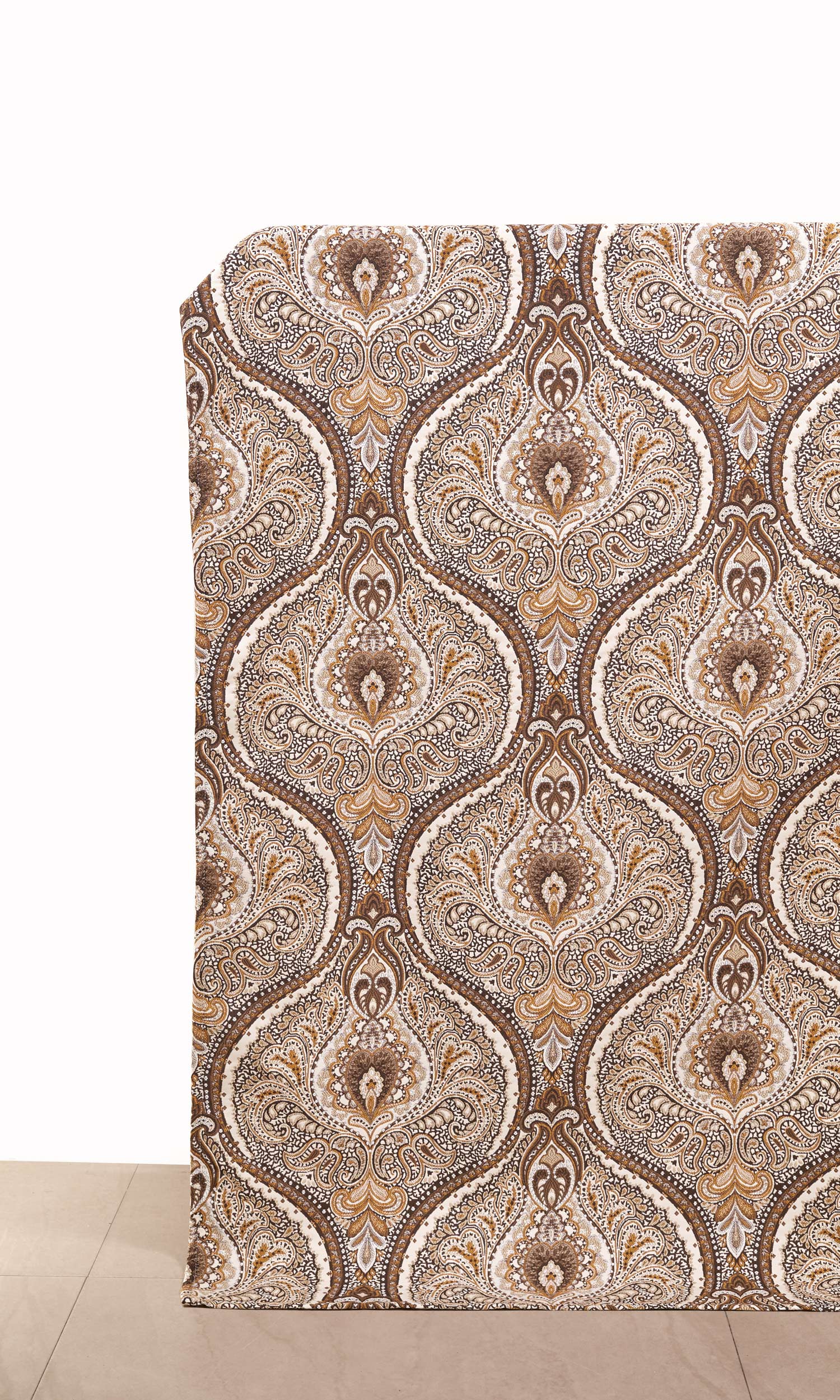 Damask Home Décor Fabric By the Yard (Brown/ Yellow/ Umber)
