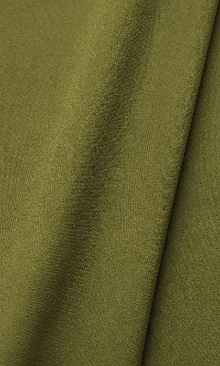 Velvet Window Treatments Fabric By the Yard (Olive Green)