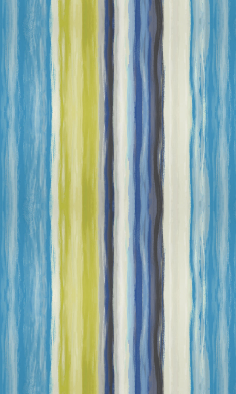 Dimout Striped Home Textile Fabric Material By the Yard (Blue/ Pear Green)