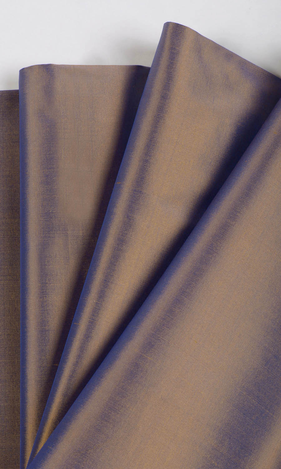 Shantung Silk Free Fabric Material Sample (Purple/ Gold)
