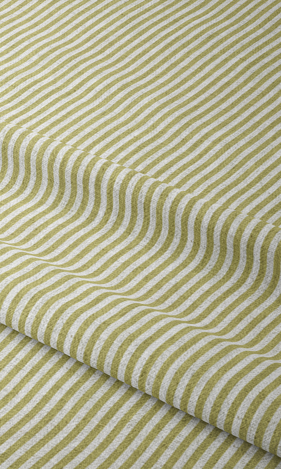 Striped Window Treatments Fabric Sample (Chartreuse Green/ White)