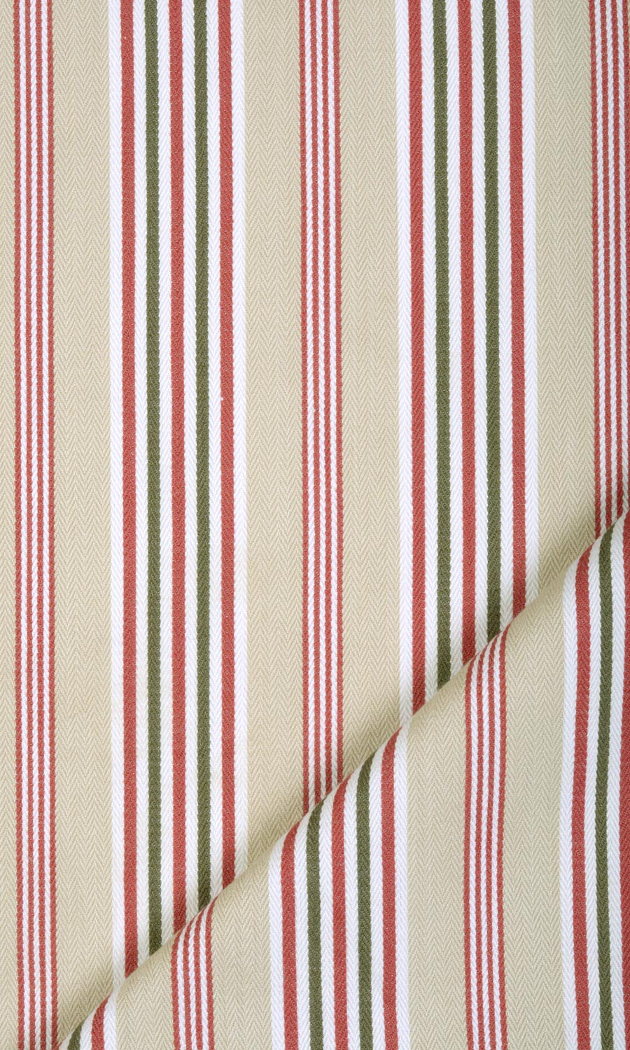 Cotton Window Treatments Fabric By the Yard (Brown/ Beige/ Red)