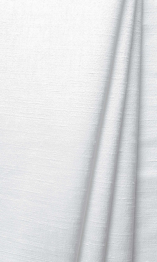 Silk Blend Home Décor Fabric By the Yard (White/ Ivory)