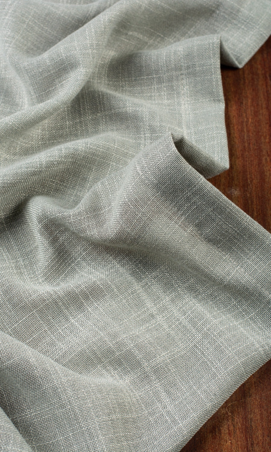 Textured Sheer Fabric Material By the Yard (Green-Grey)