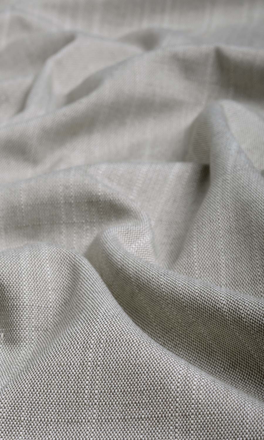Plain Linen Texture Fabric By the Yard for Curtains & Drapes (Warm Grey)