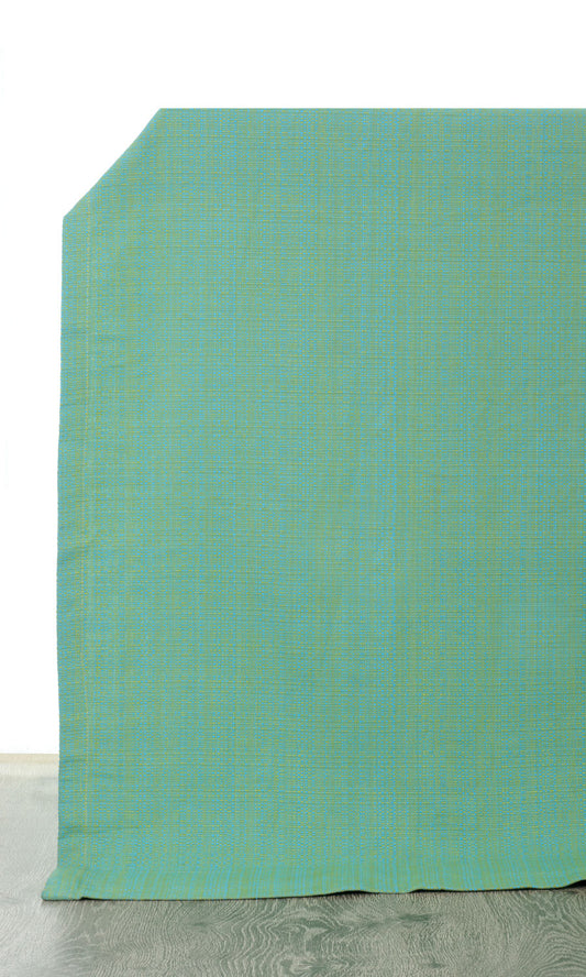 Cotton Home Décor Fabric By the Yard (Green-Blue)