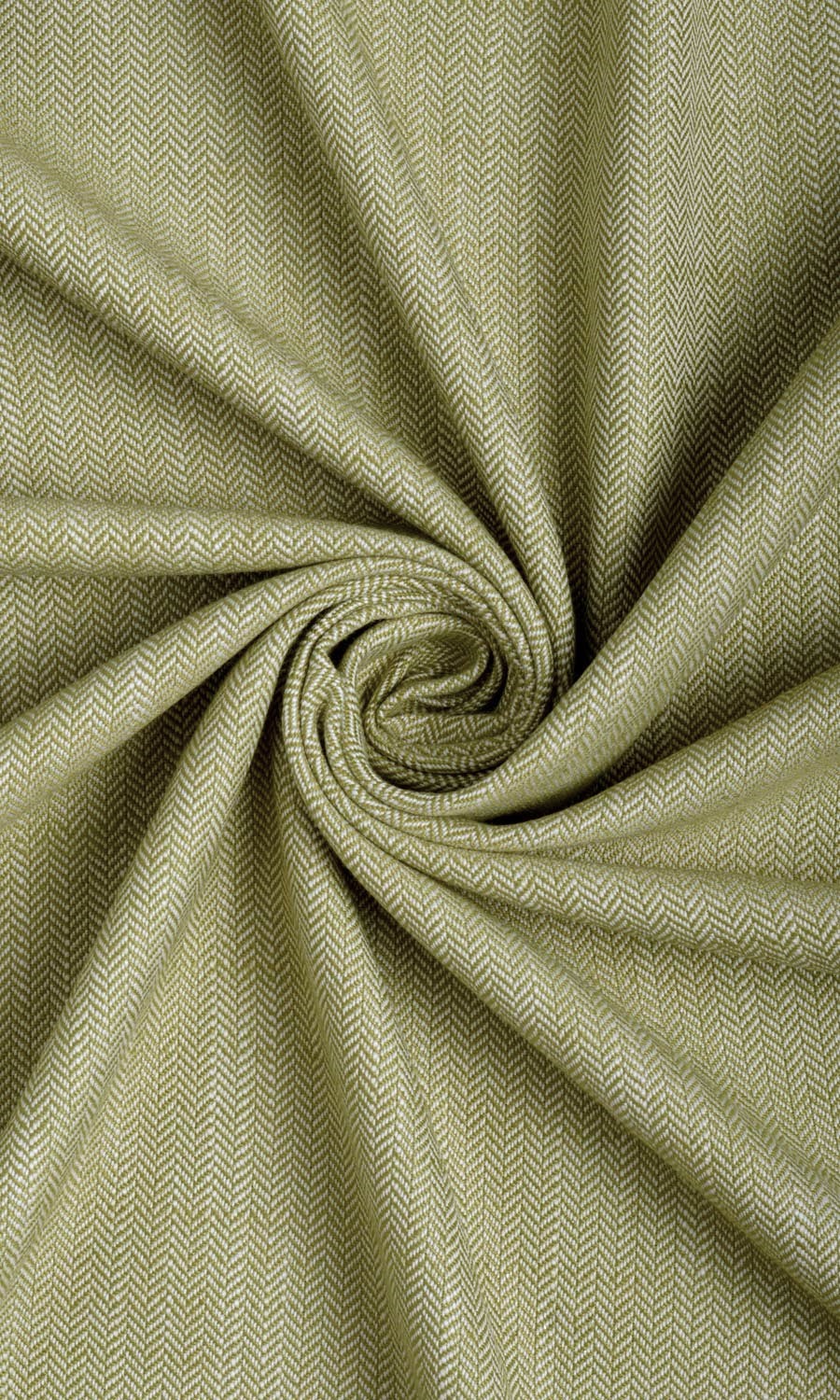 Herringbone Textured Home Décor Fabric By the Yard (Olive Green)