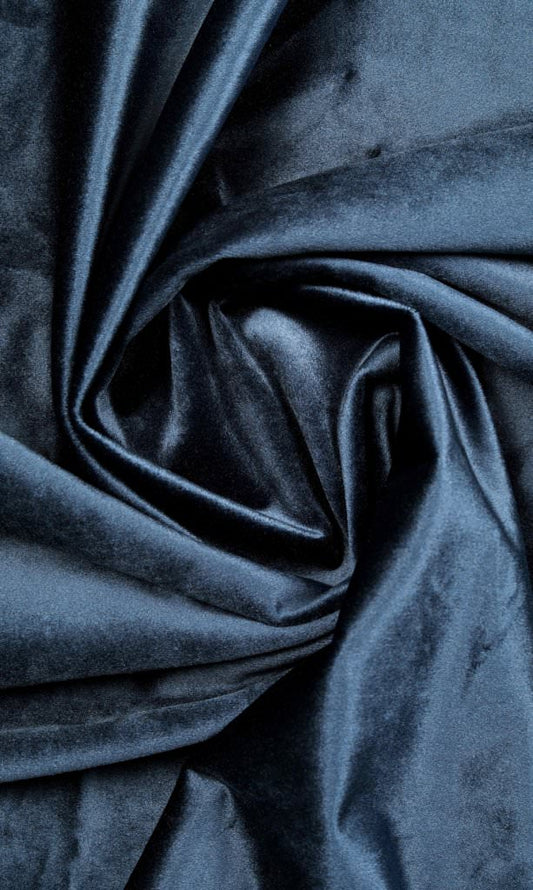 Velvet Fabric Blinds (Navy Blue)