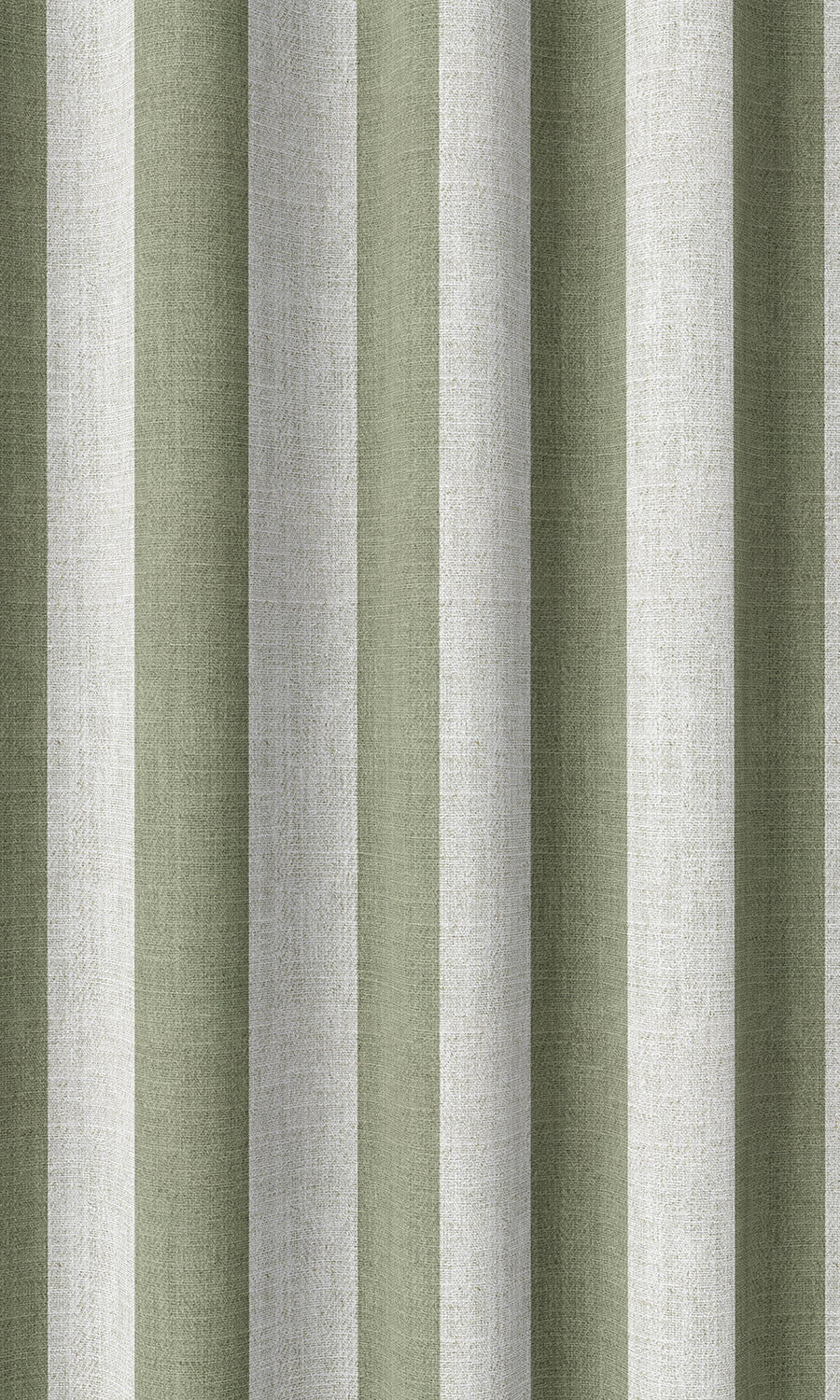 Modern Striped Home Décor Fabric Sample (Green/ White)