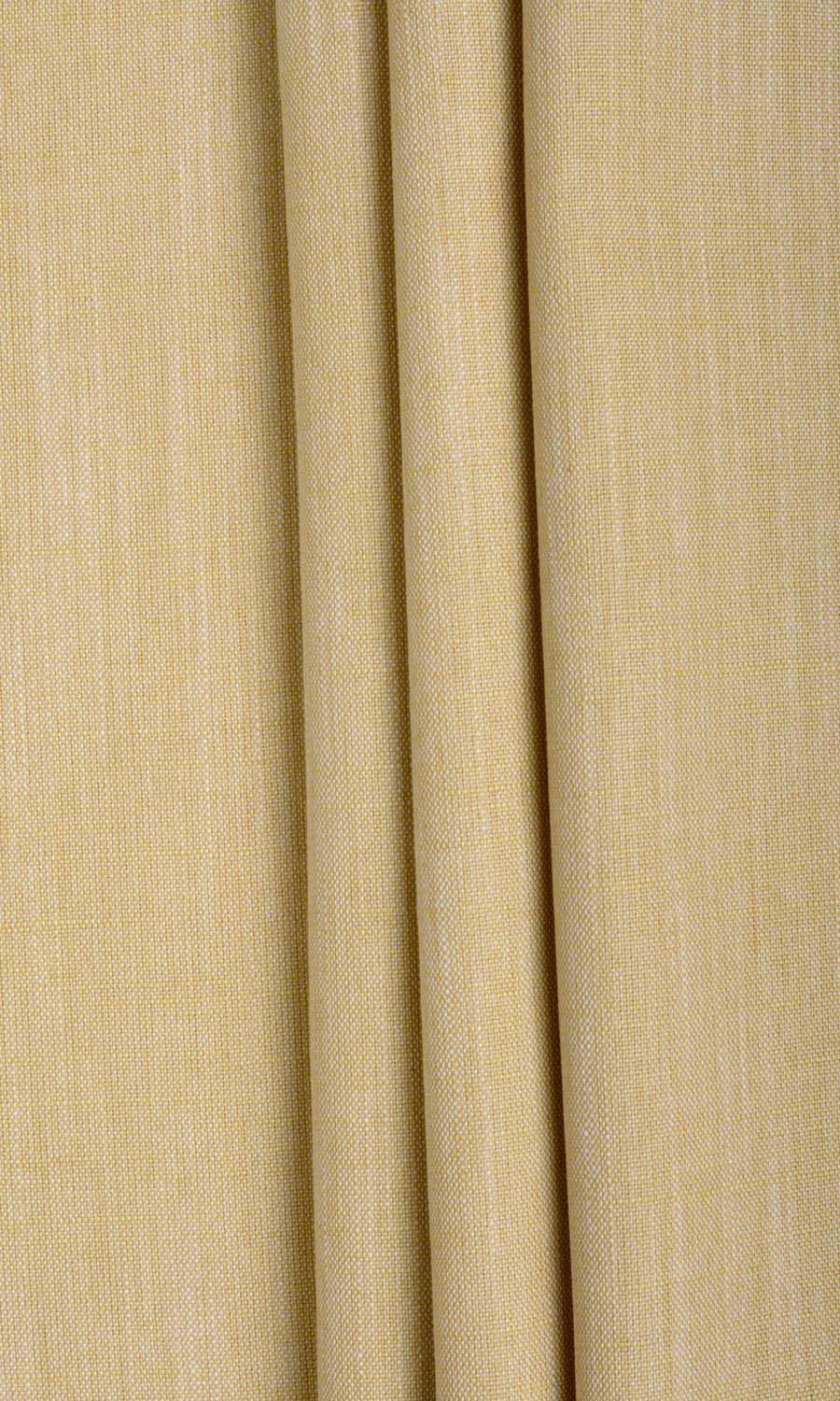 Plain Linen Texture Fabric Material By the Yard (Ochre Yellow)