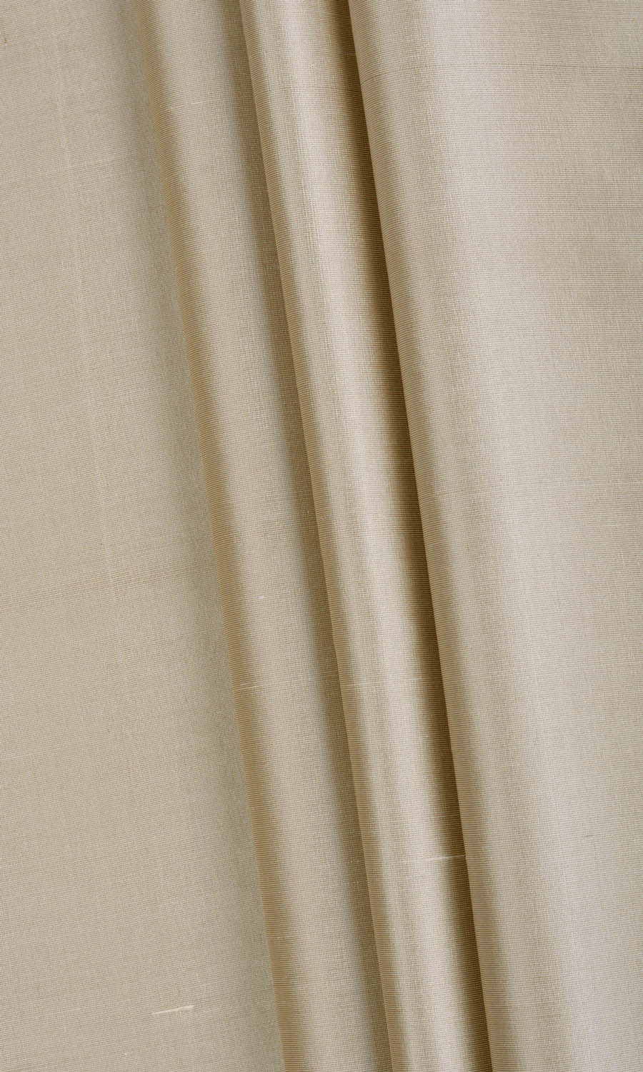 Shantung Silk Fabric Material By the Yard (Ecru/ Tan Brown)