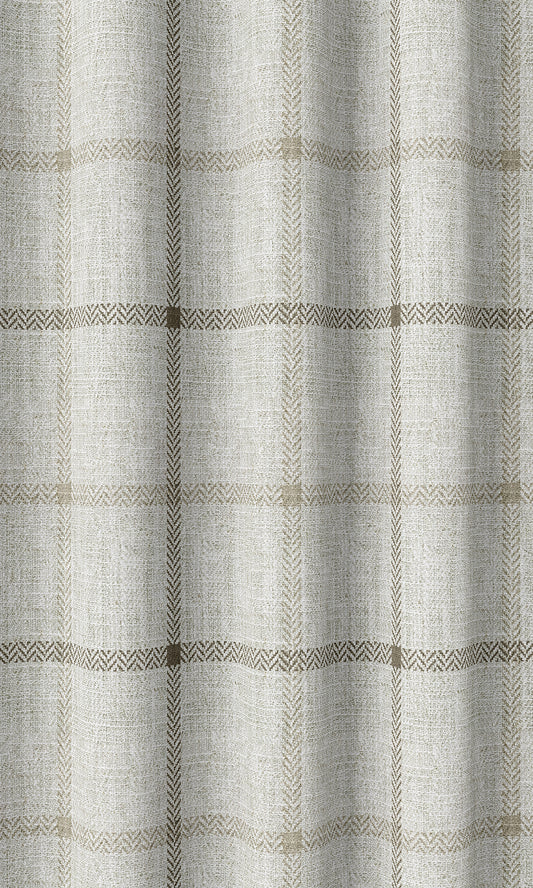Checked Blinds (Ivory/ Sand Beige)