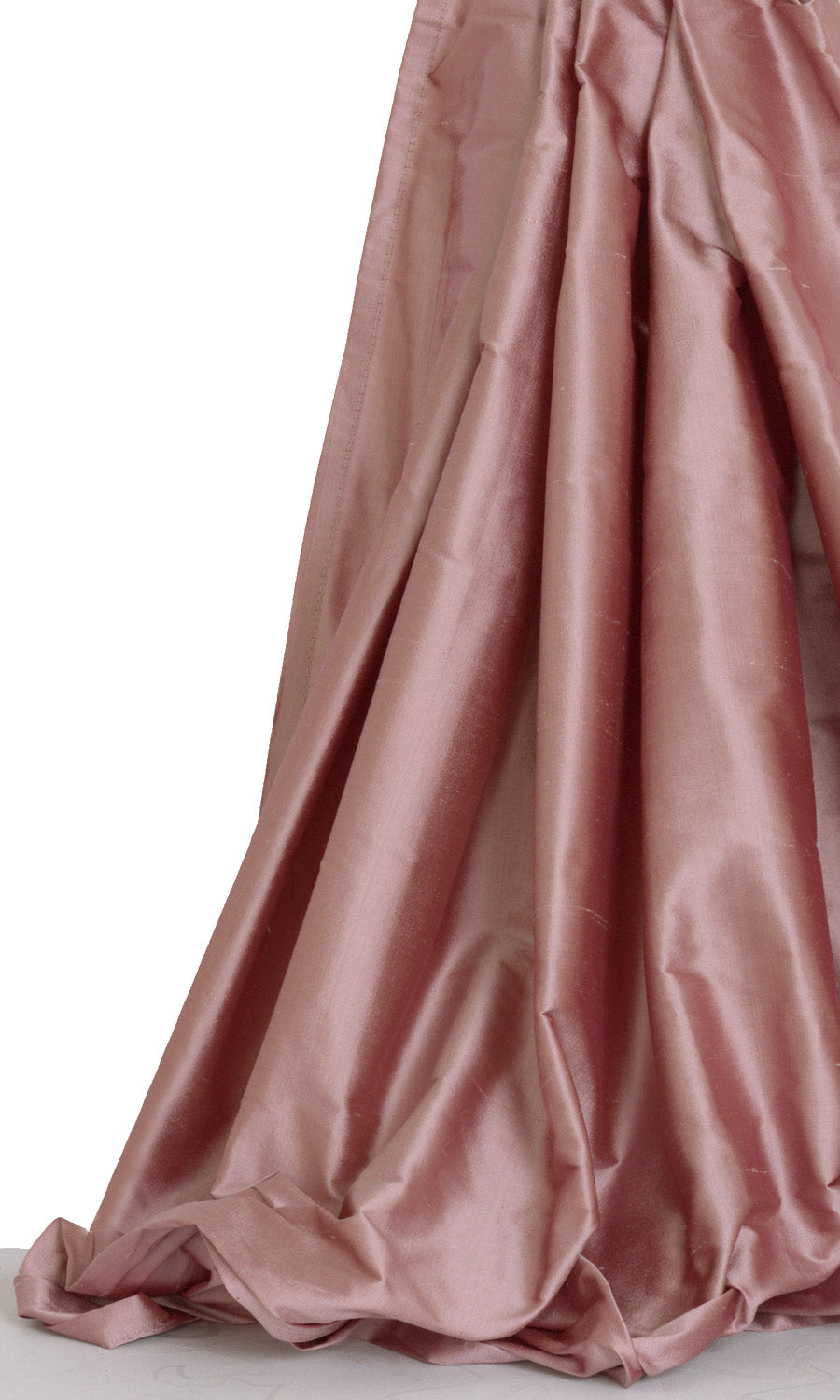 Shantung Silk Window Treatments Fabric By the Yard (Pink)