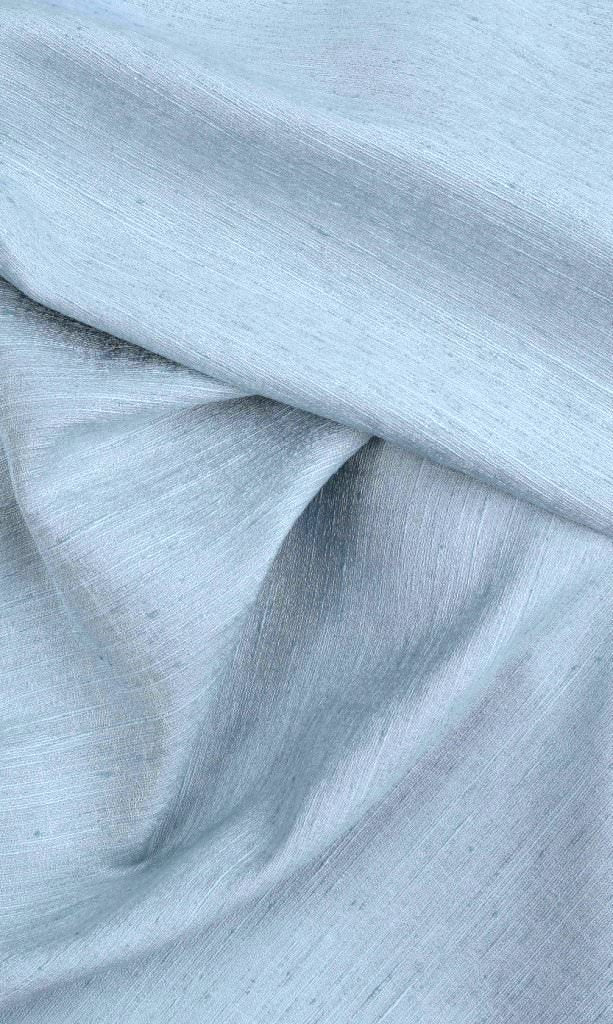 Silk Blend Home Décor Fabric By the Yard (Light Blue)