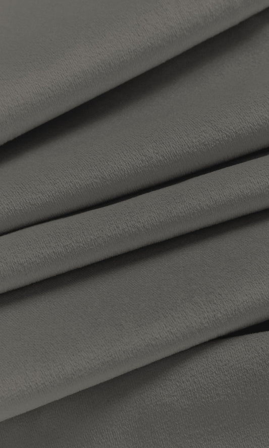 Velvet Home Décor Fabric By the Yard (Grey)