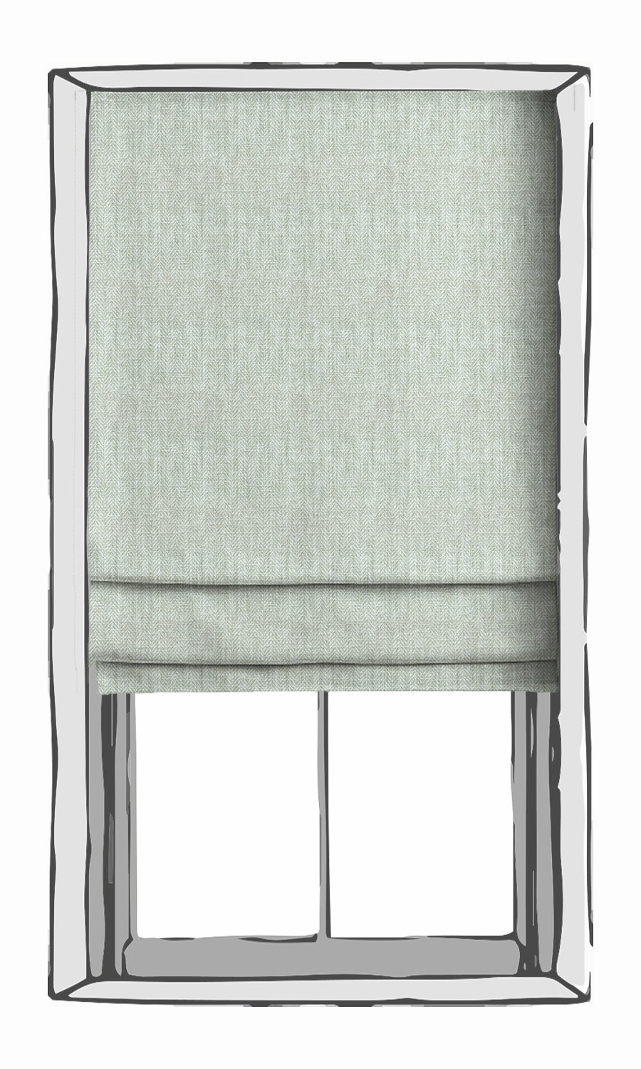 Herringbone Textured Window Treatments Fabric By the Yard (Pastel Blue)